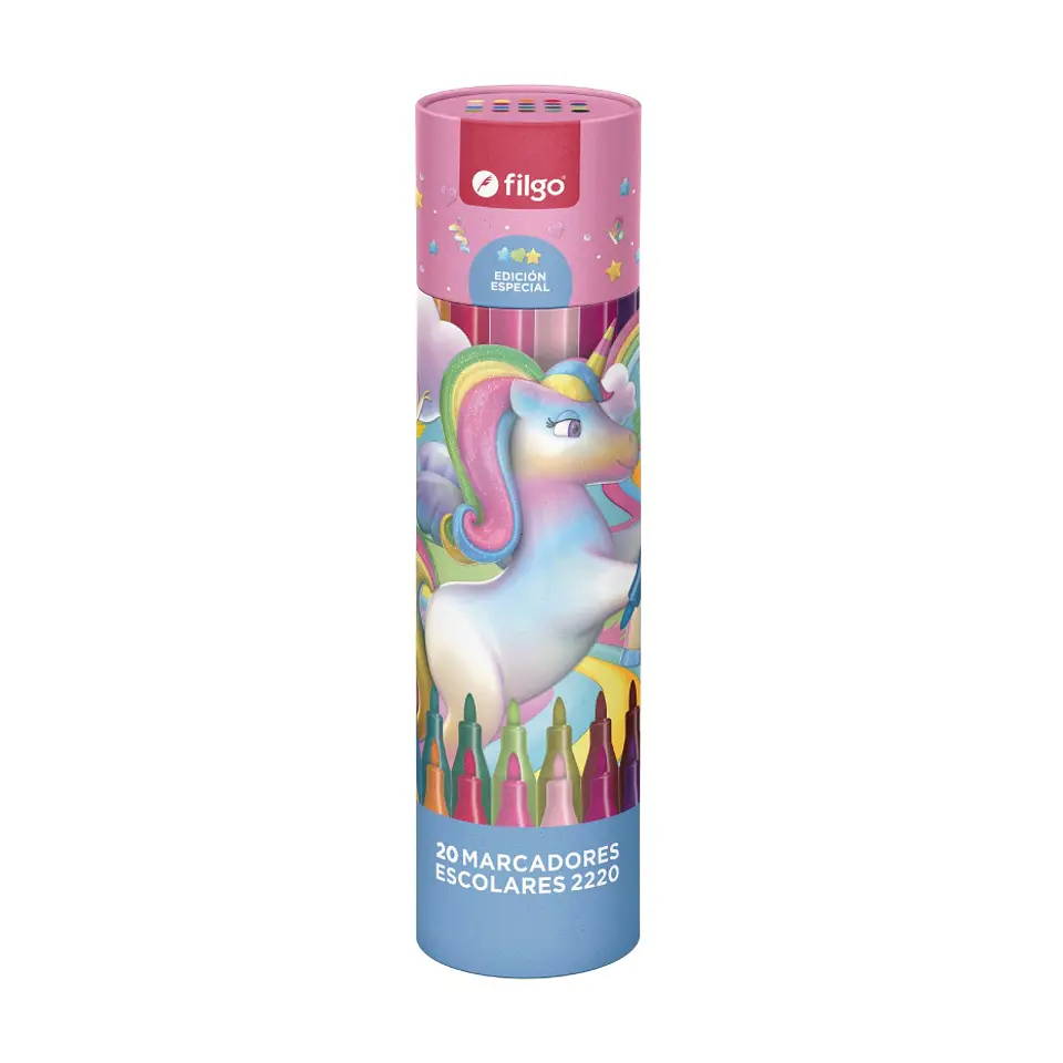 Marcadores Escolares Filgo Pinto Unicornio Surtidos X20u 1