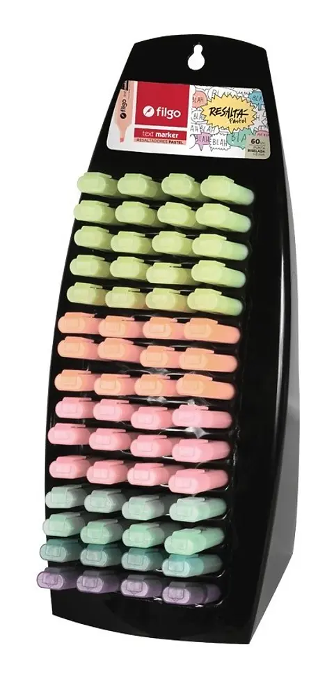Exhibidor Filgo Text Marker Pastel X60