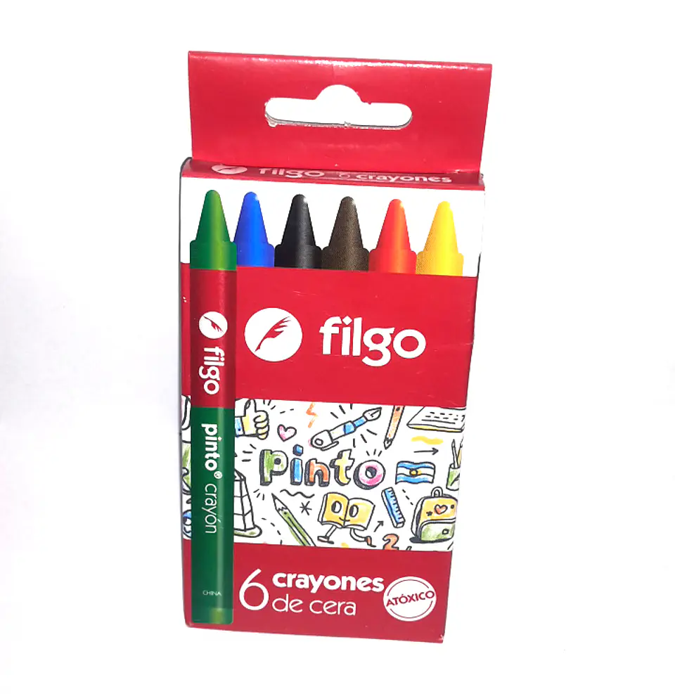 Crayon De Cera Filgo 6 Colores 1