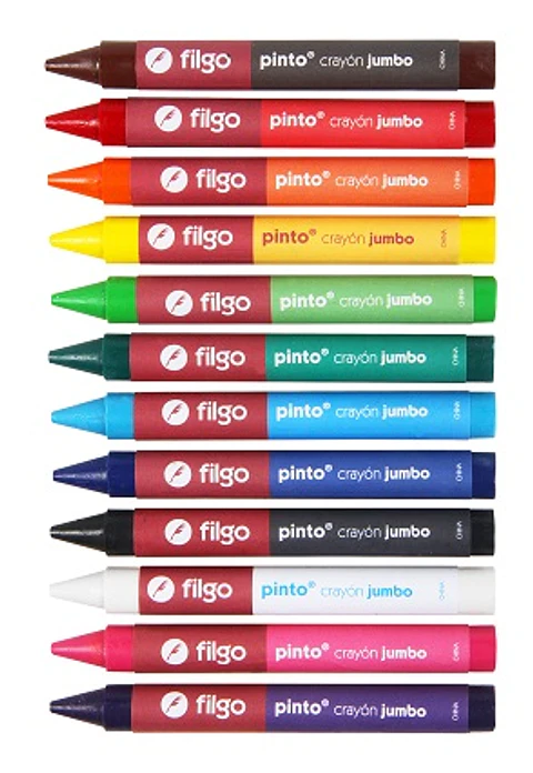 Crayon De Cera Filgo Pinto Jumbo X12u.