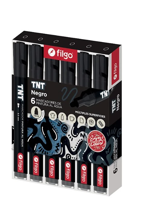 Marcador Filgo Pintura Al Agua Tnt X6