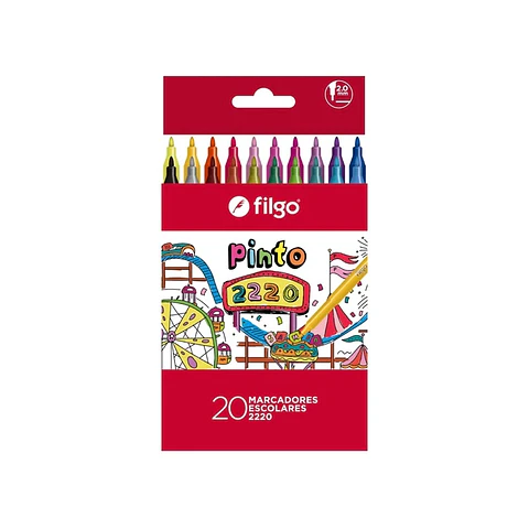 Marcador Escolar Filgo V/colores X10u.