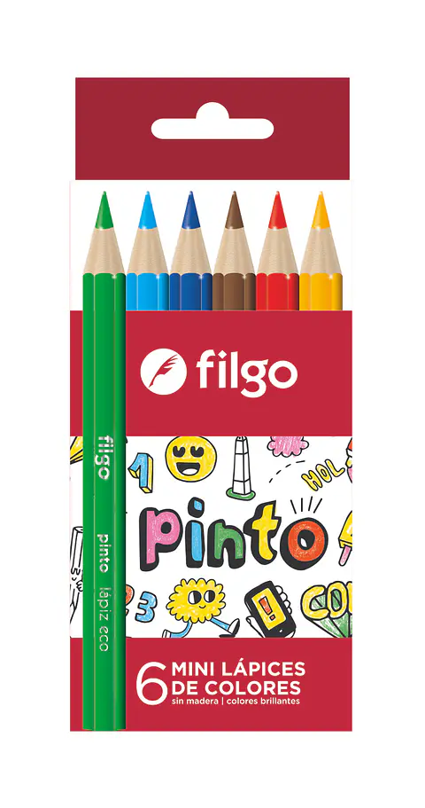 Lapiz Filgo De Colores Cortos X6u.