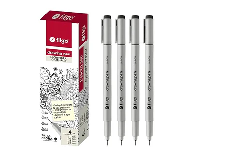 Microfibra Filgo Drawing Pen X4u. Surtido