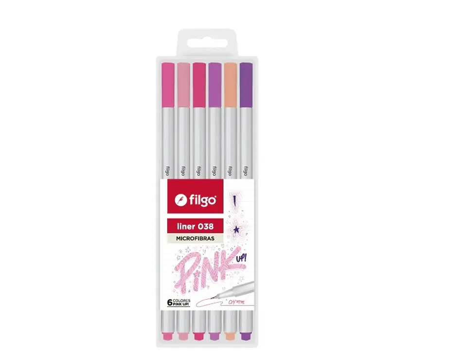 Microfibra Filgo Liner 038 0.4mm X6u. Pink Up! 1