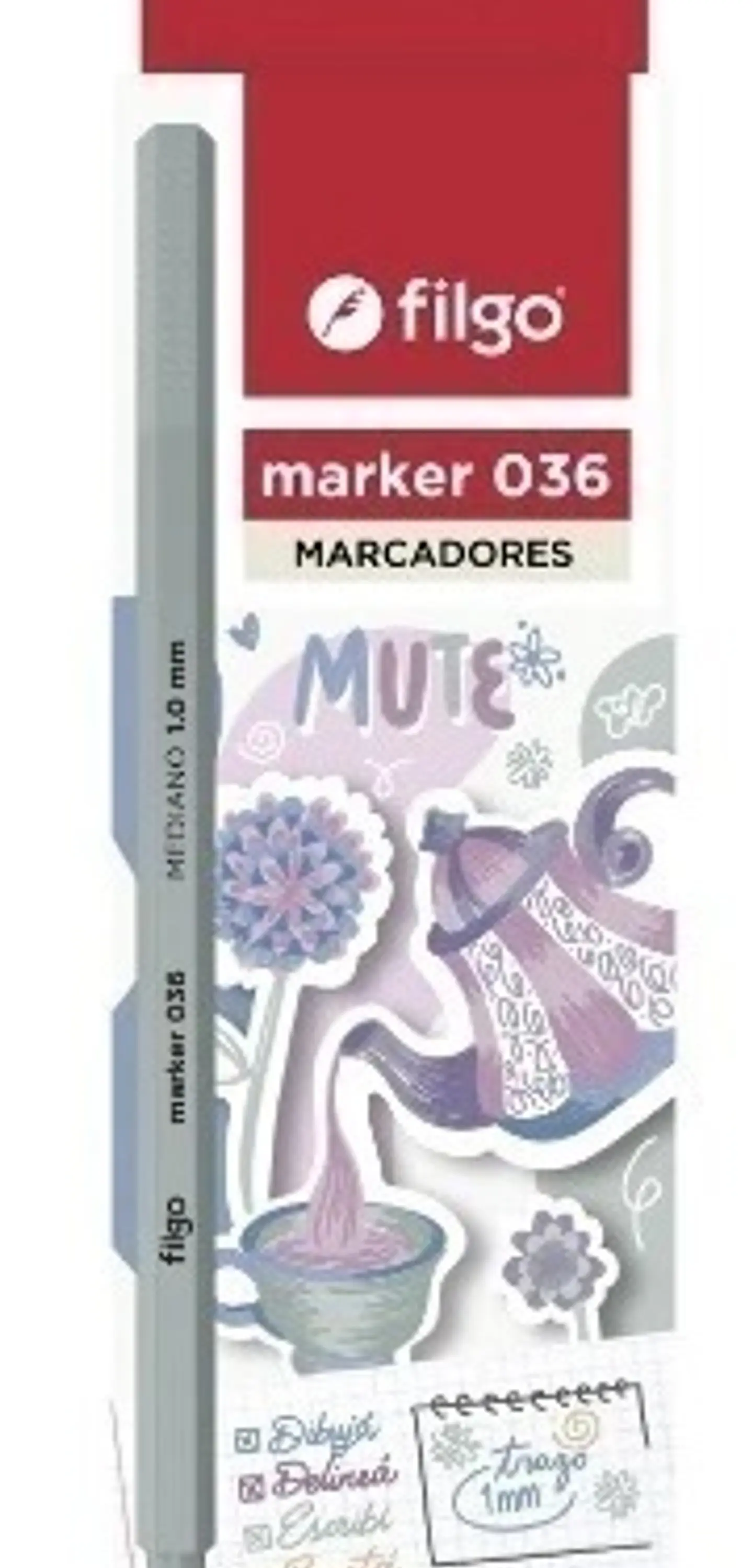 Marcadores Filgo Mute 036 1.0mm 1