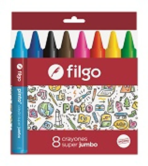 Crayon De Cera Filgo Super Jumbo X8u.
