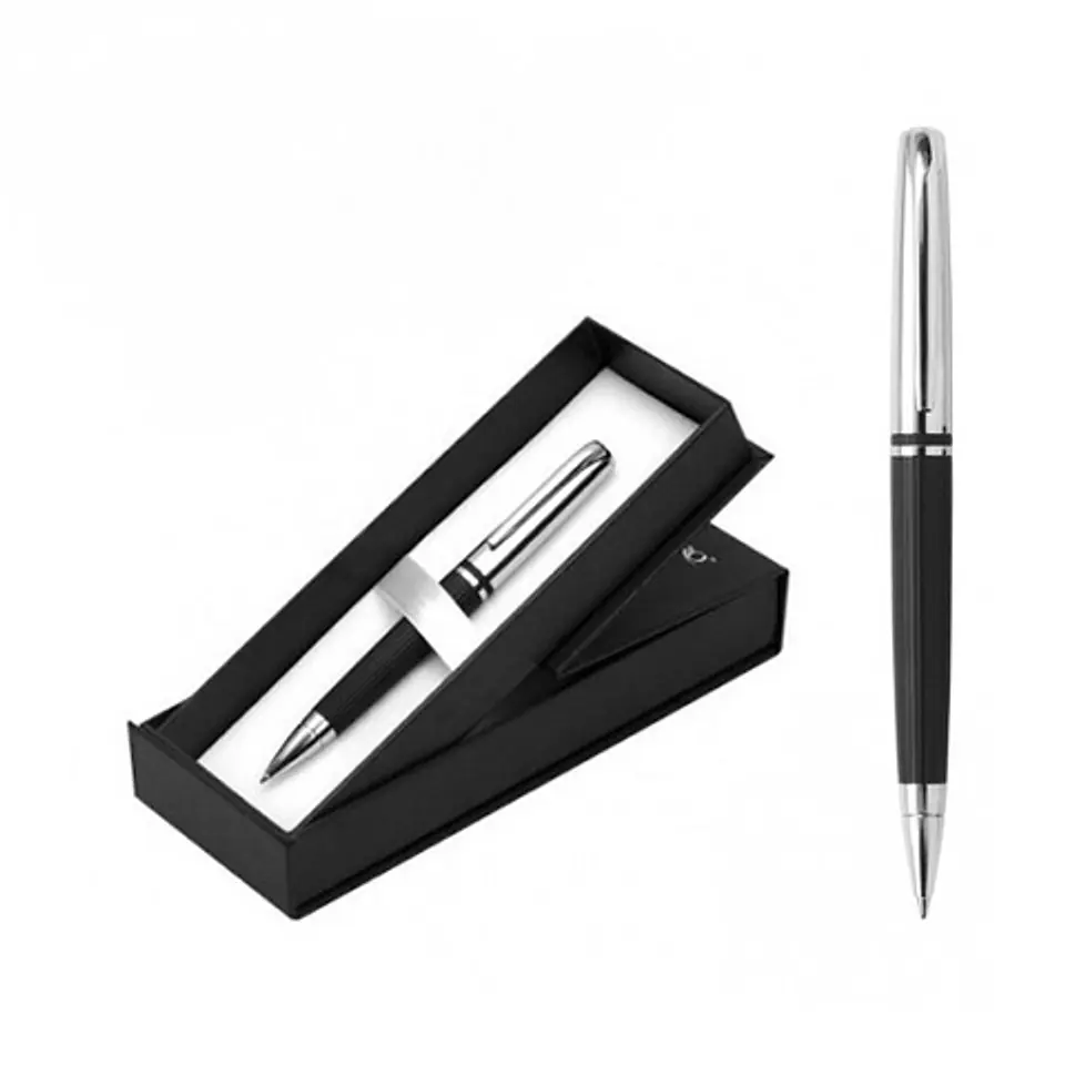 Lapicera Pluma Philippe Filgo Negro/metal 1