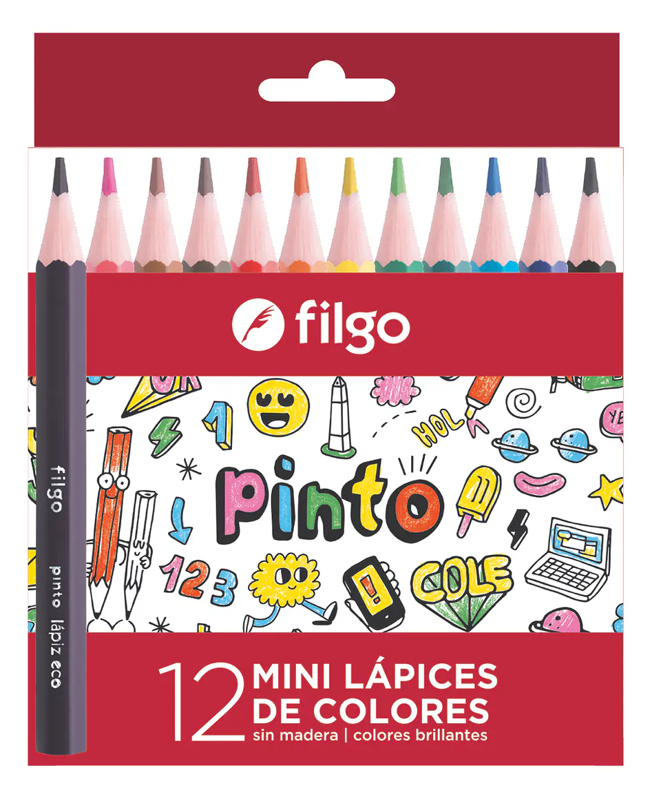 Lapiz Filgo De Colores Cortos X 12 Und 1