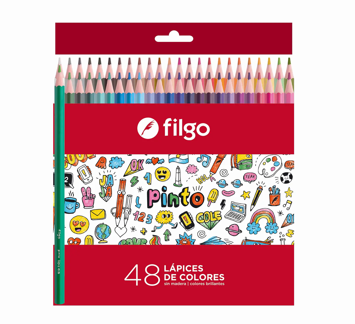 Lapiz Color Filgo X48u. Largos Pinto 1