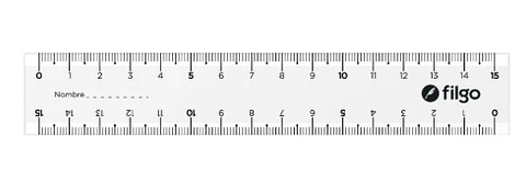 Regla Filgo Geox 15 Cm X20