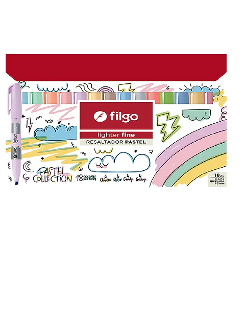 Resaltador Filgo Lighter Fine Pastel X 18u. V/colores