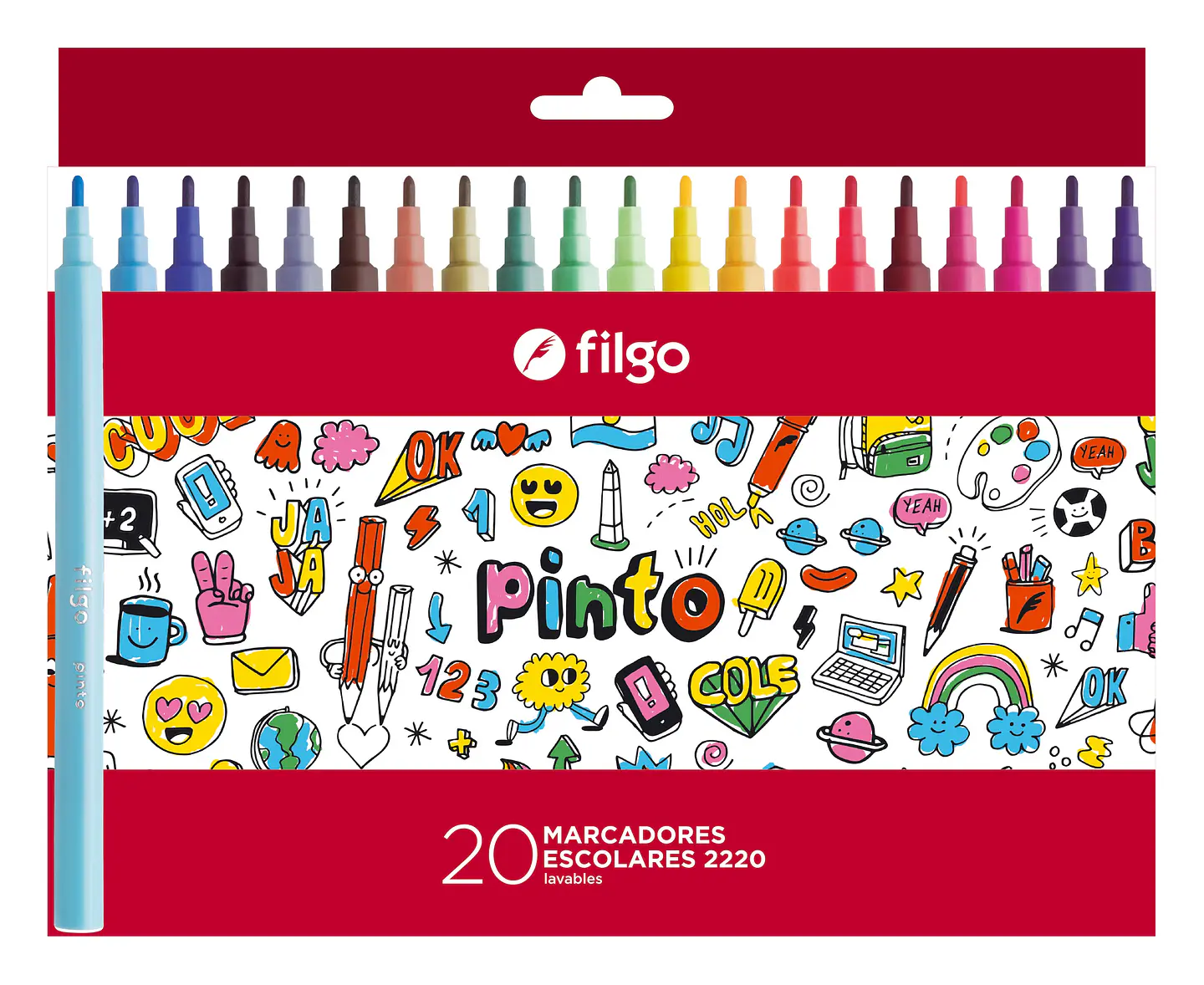 Marcador Escolar Filgo V/colores X20u 1