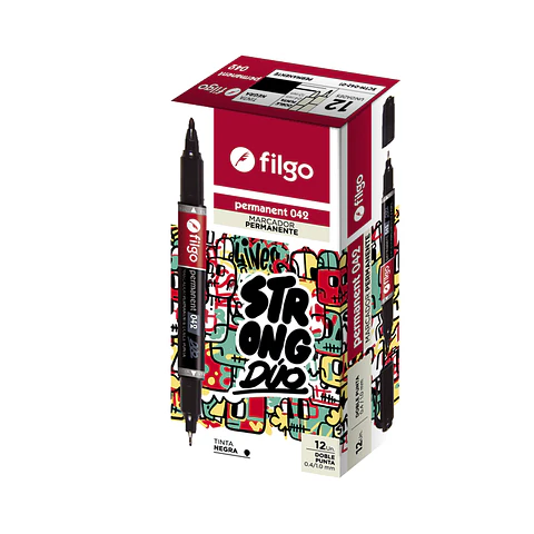 Marcador Filgo 042 Permanente Marker Doble Punta C/u