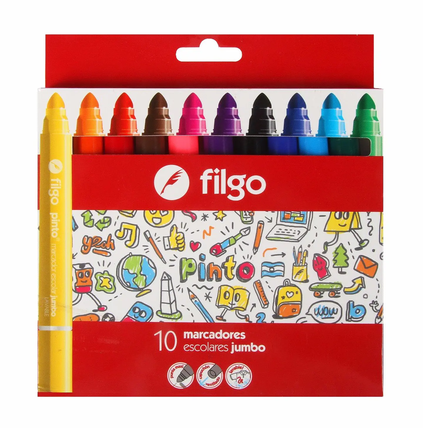 Marcador Filgo Escolar Jumbo X10 1