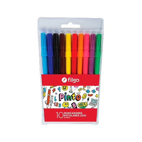 Marcadores Escolares Filgo Pinto Surtidos X20u.