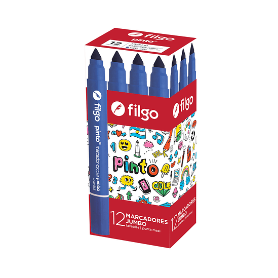 Marcador Filgo Escolar Jumbo X 12u. 1
