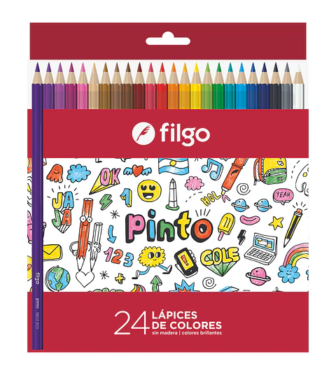 Lapiz De Color Filgo X24 Largos