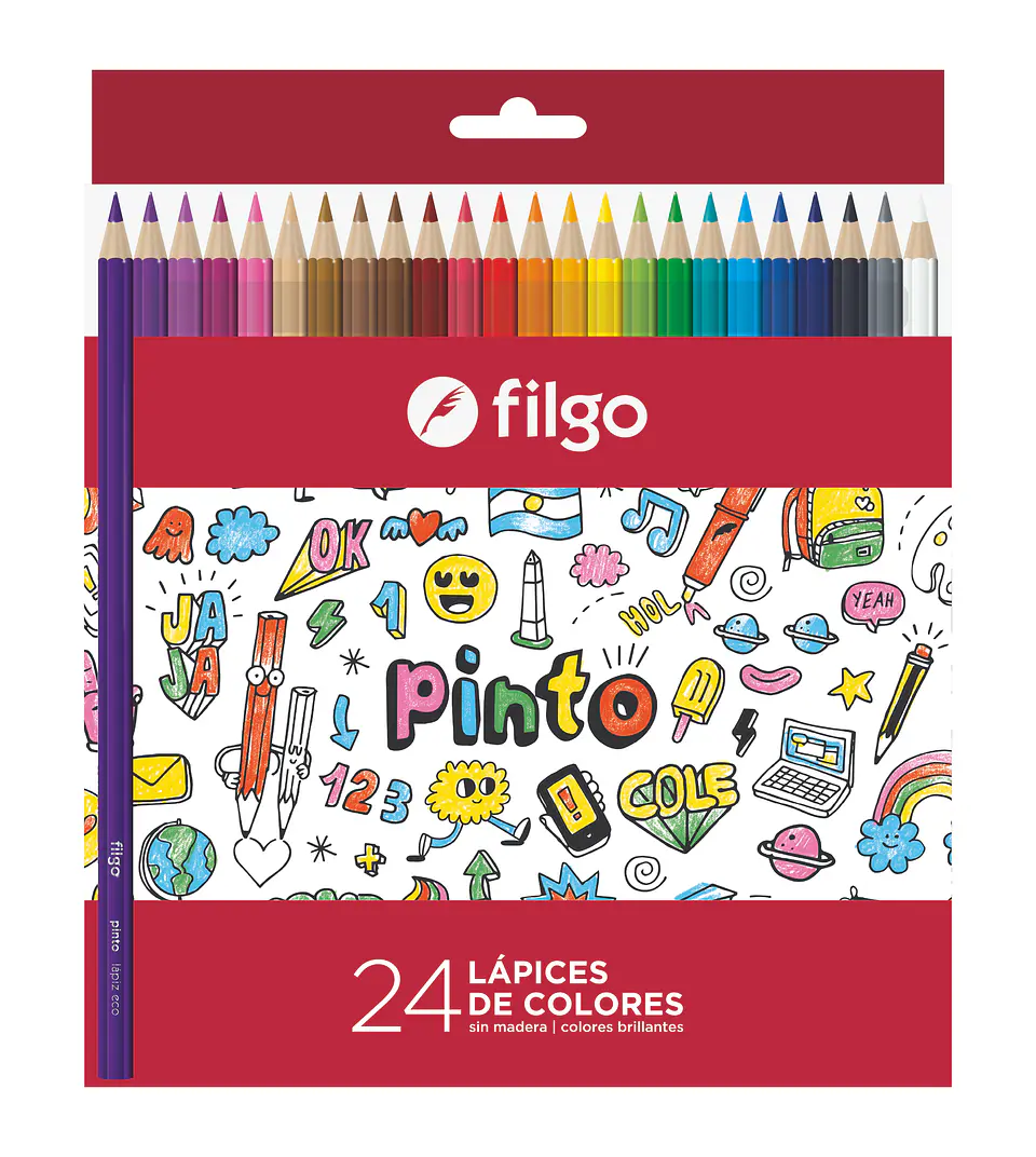 Lapiz De Color Filgo X24 Largos 1