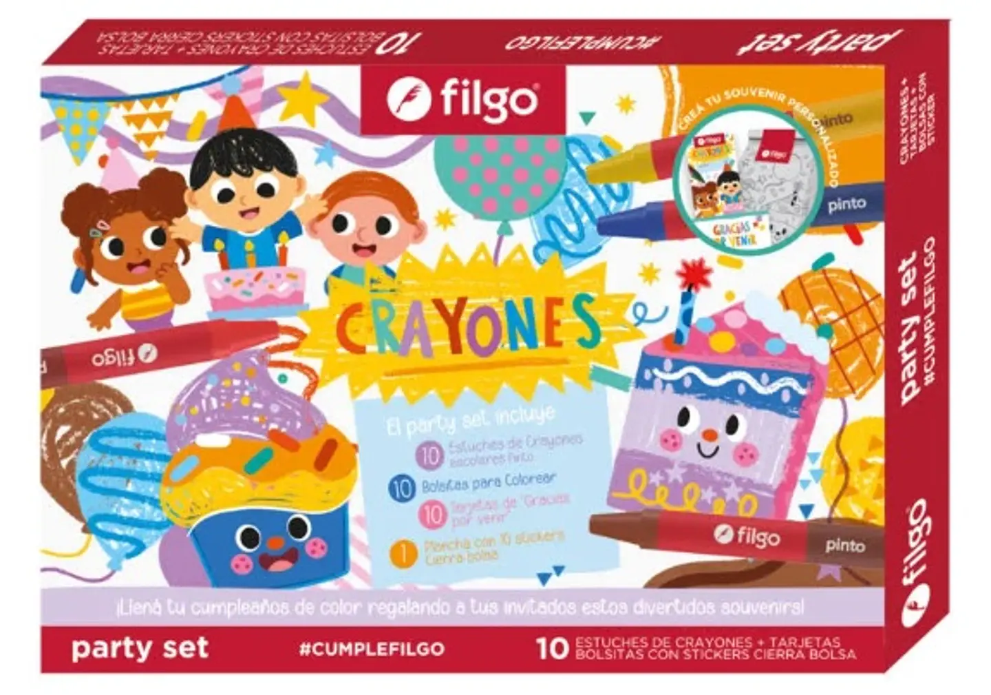 Set Filgo Party Crayones X31 Piezas 1