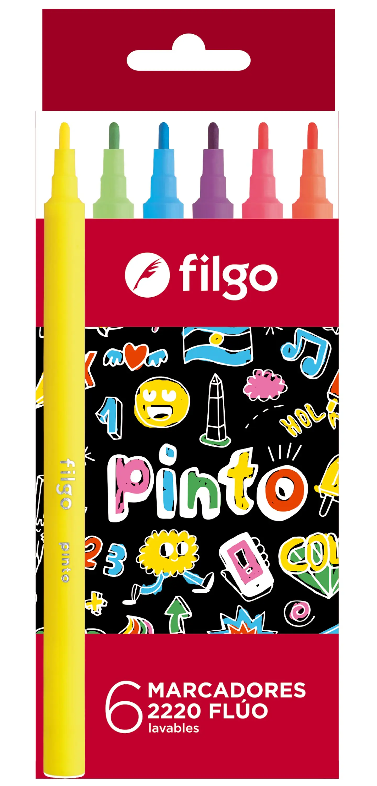 Marcadores Escolares Fluo Surtido Filgo X6 1