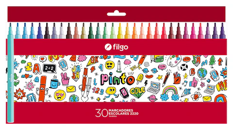Marcador Escolar Filgo V/colores X30u