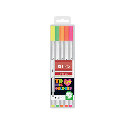 Microfibra Filgo Liner 038 X5u. Fluo