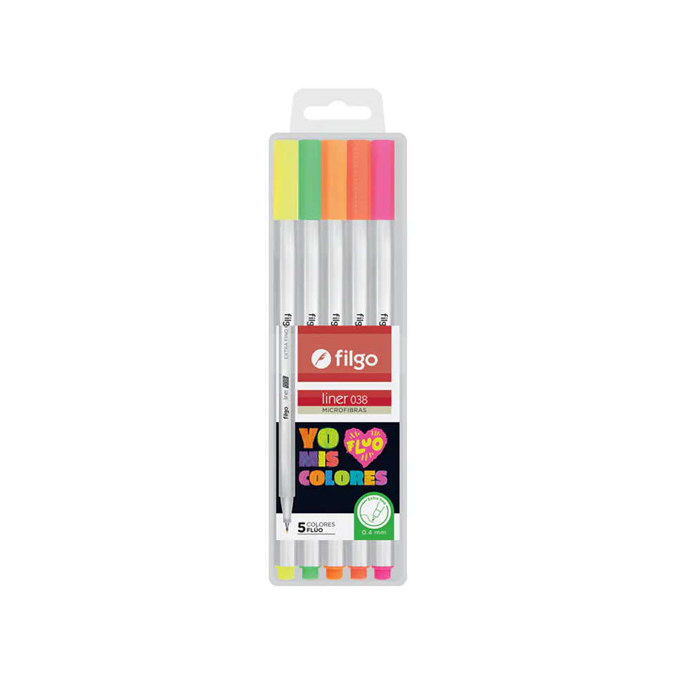 Microfibra Filgo Liner 038 X5u. Fluo 1