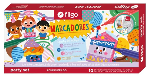 Set Filgo Party Marcadores X31 Piezas
