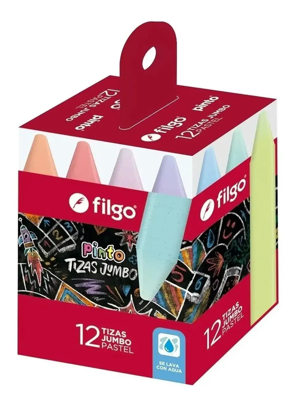 Tizas Jumbo Filgo Pinto Pastel X12 1
