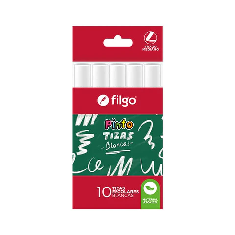 Tizas Filgo Pinto X10u Blanca