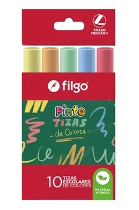 Tizas Filgo Pinto X10u Surtidas