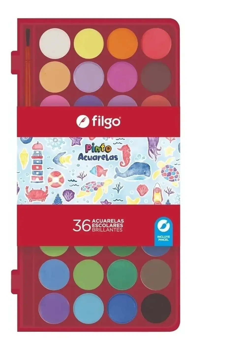 Acuarelas Filgo Estuche X36 Surtido 1