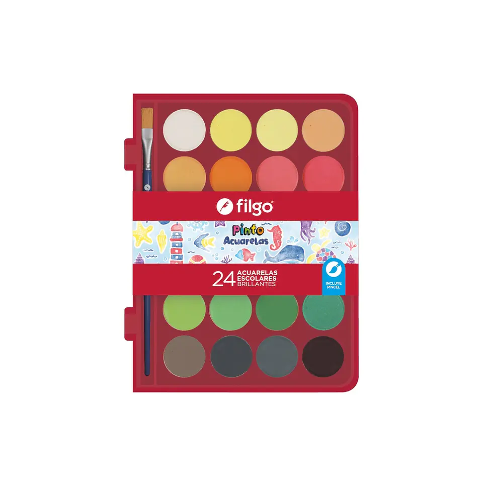 Acuarela Filgo Estuche X24u Surtido 1
