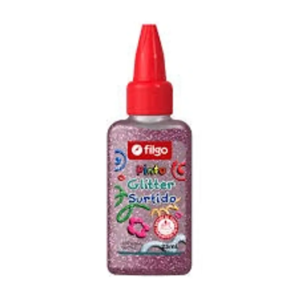Adhesivo Filgo Glitter 25ml X12u C/u V/colores 1