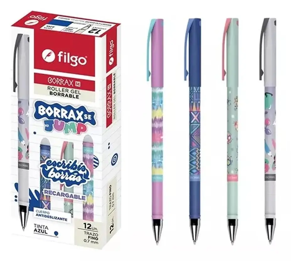 Boligrafo Filgo Borrax Gel Borrable Se Jump - 0.7mm. X12u C/u 1