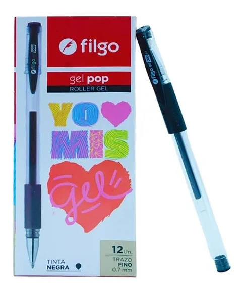Boligrafo Roller Filgo Gel Pop Caja X 12u