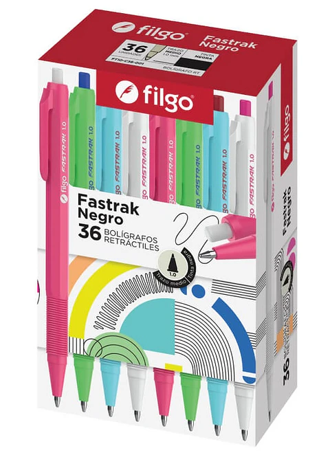 Boligrafo Filgo Rt Fastrack X36u. 1.0 Surtidos Neutros