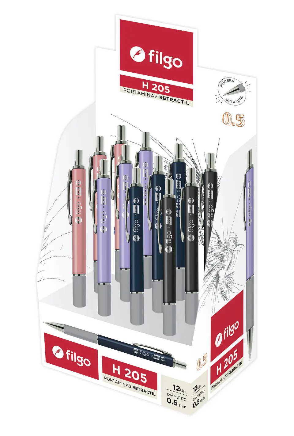 Portamina Filgo Retractil 0.5mm 1