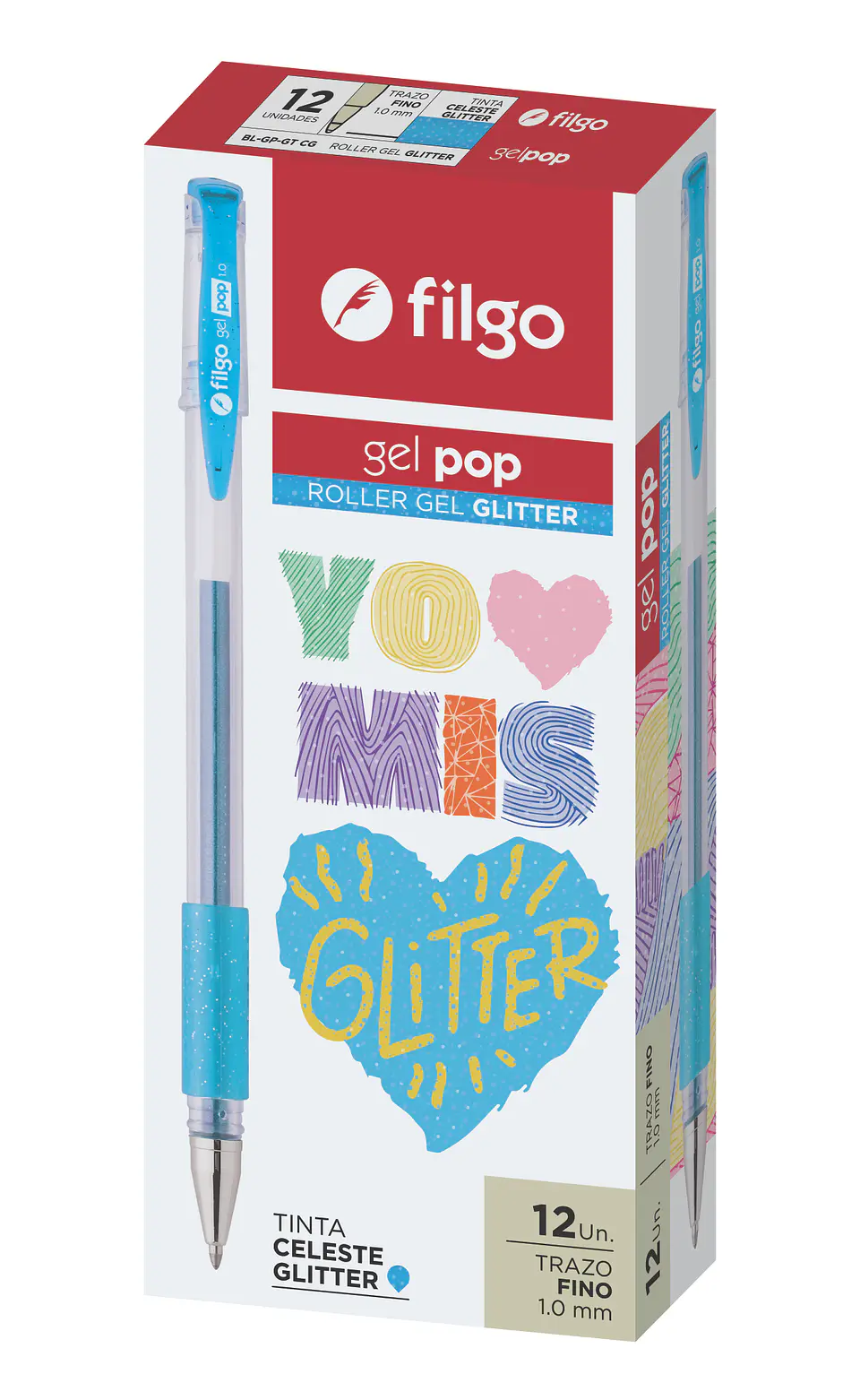 Boligrafo Filgo Roller Gel Pop Glitter 1