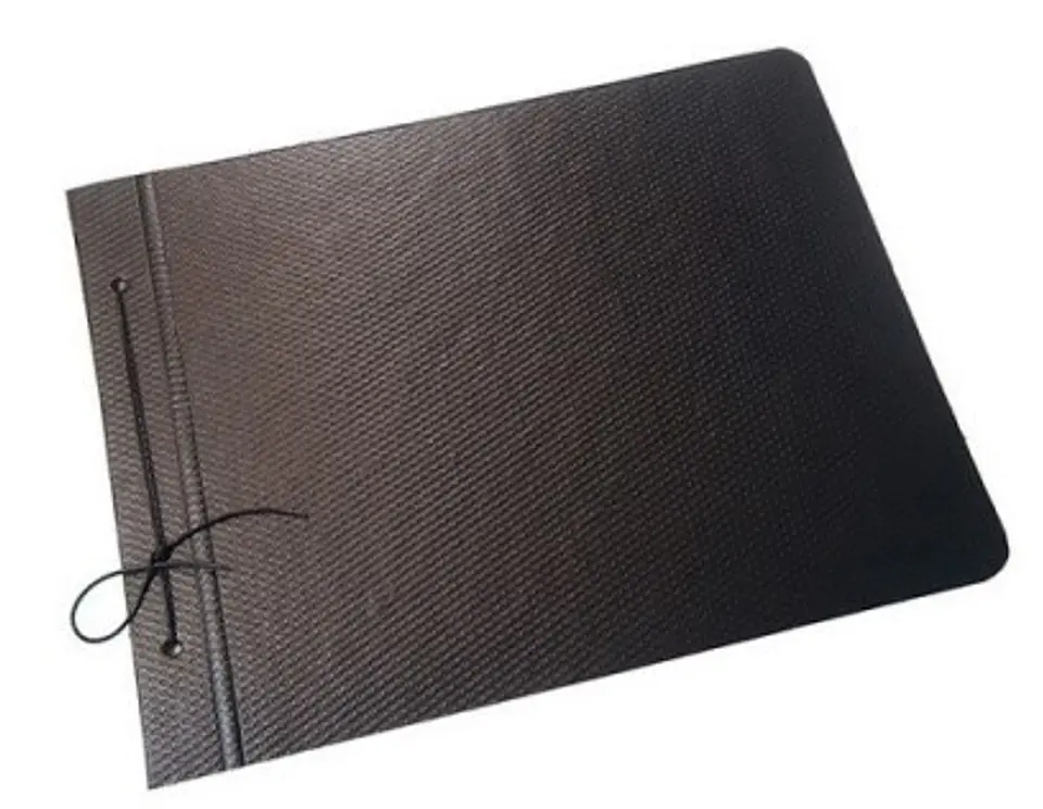 Carpeta Escolar Ezco Fibra Negra Cordon N5° 1