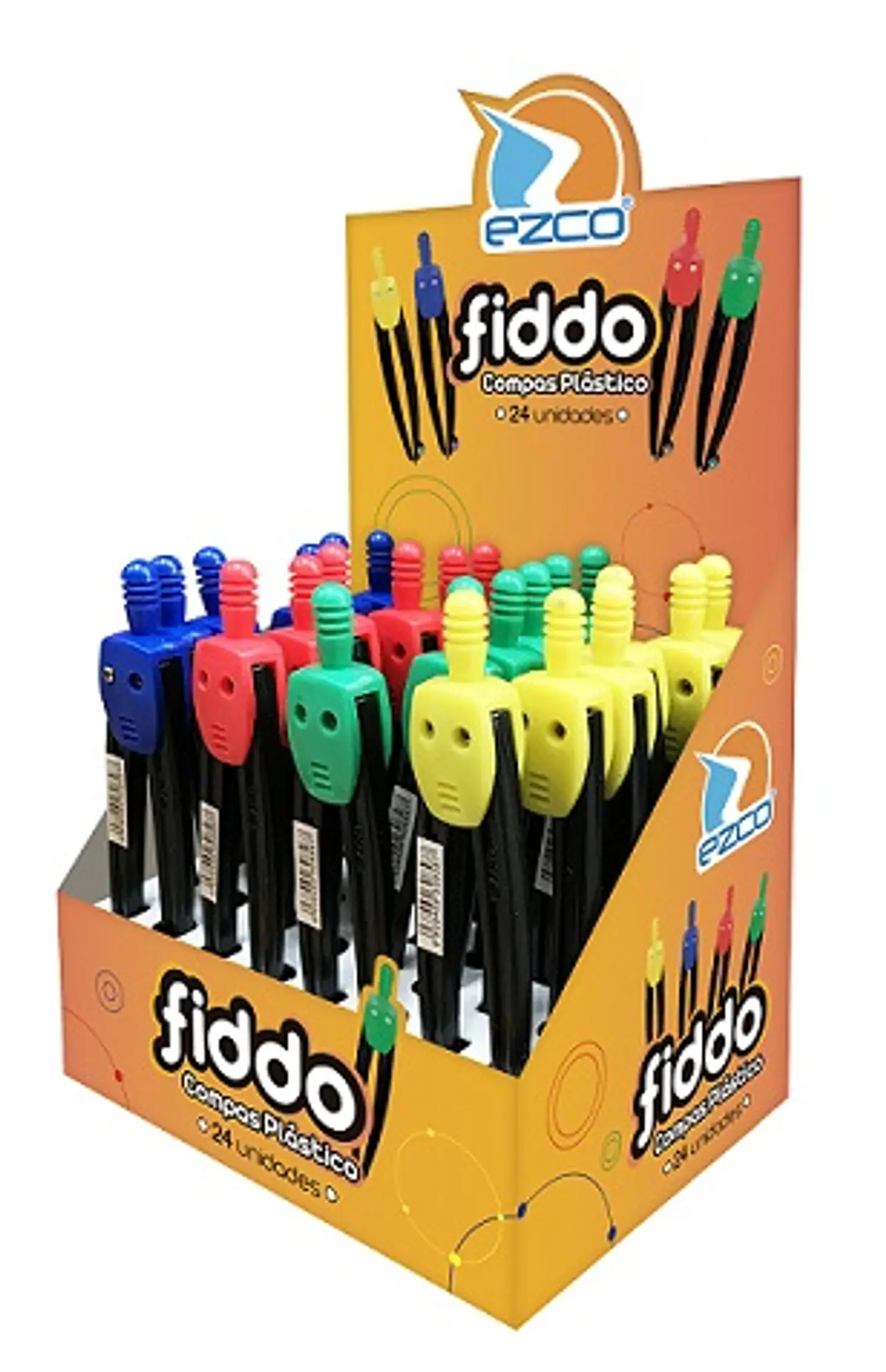 Compas Ezco Plastico Fiddo X 24u 1