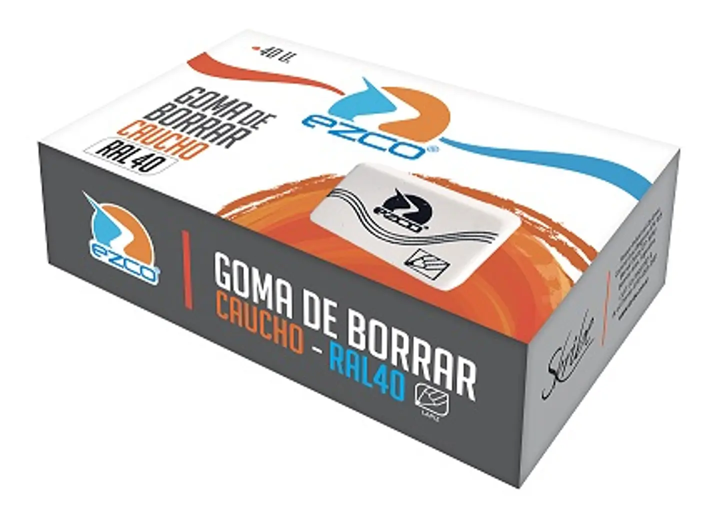 Goma De Borrar Ezco Lapiz X40u. 1