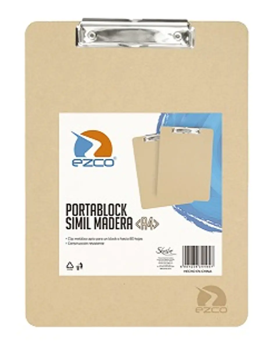 Porta Block Ezco A4 De Madera 1