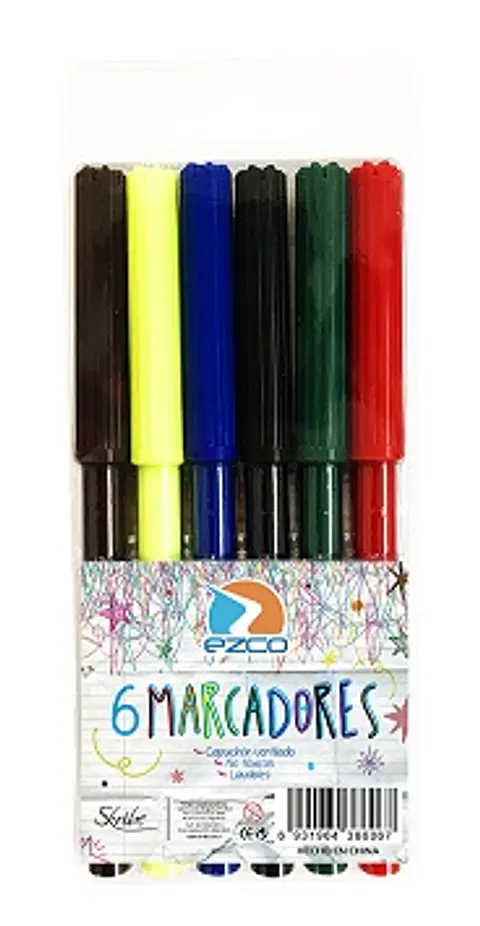 Marcador Escolar Ezco X6u.