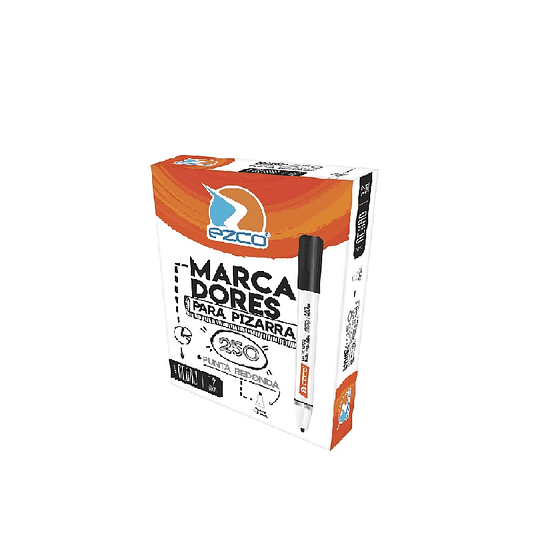 Marcador Ezco Para Pizarra 250 Punta Redonda 1