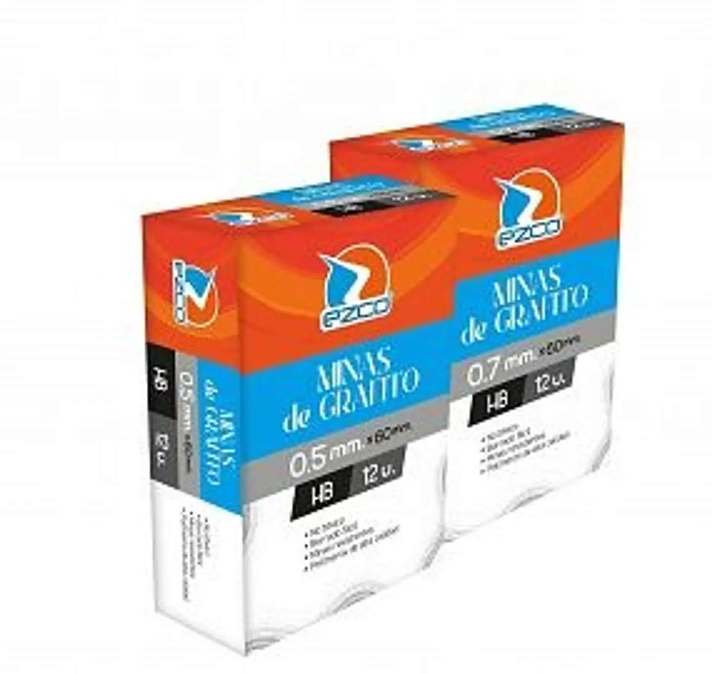 Minas Grafito Ezco Hb 0.7 Mm X12u. 1