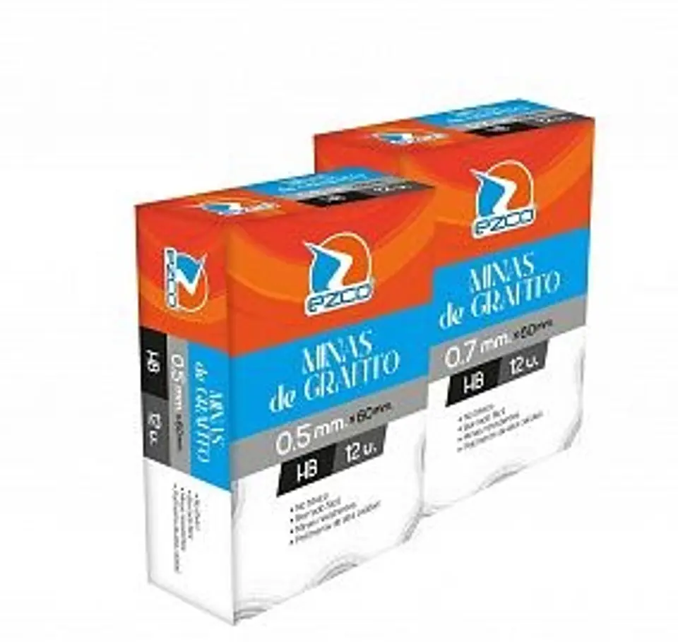 Minas Grafito Ezco Hb 0.7 Mm X12u. 1