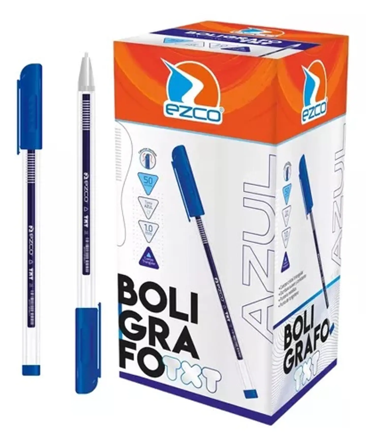 Boligrafo Ezco Txt 1mm X50u 1