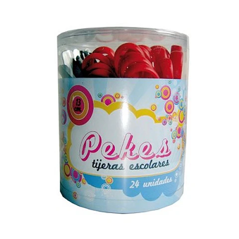Tijera Ezco Escolar Pekes 12 Cm X 24u.